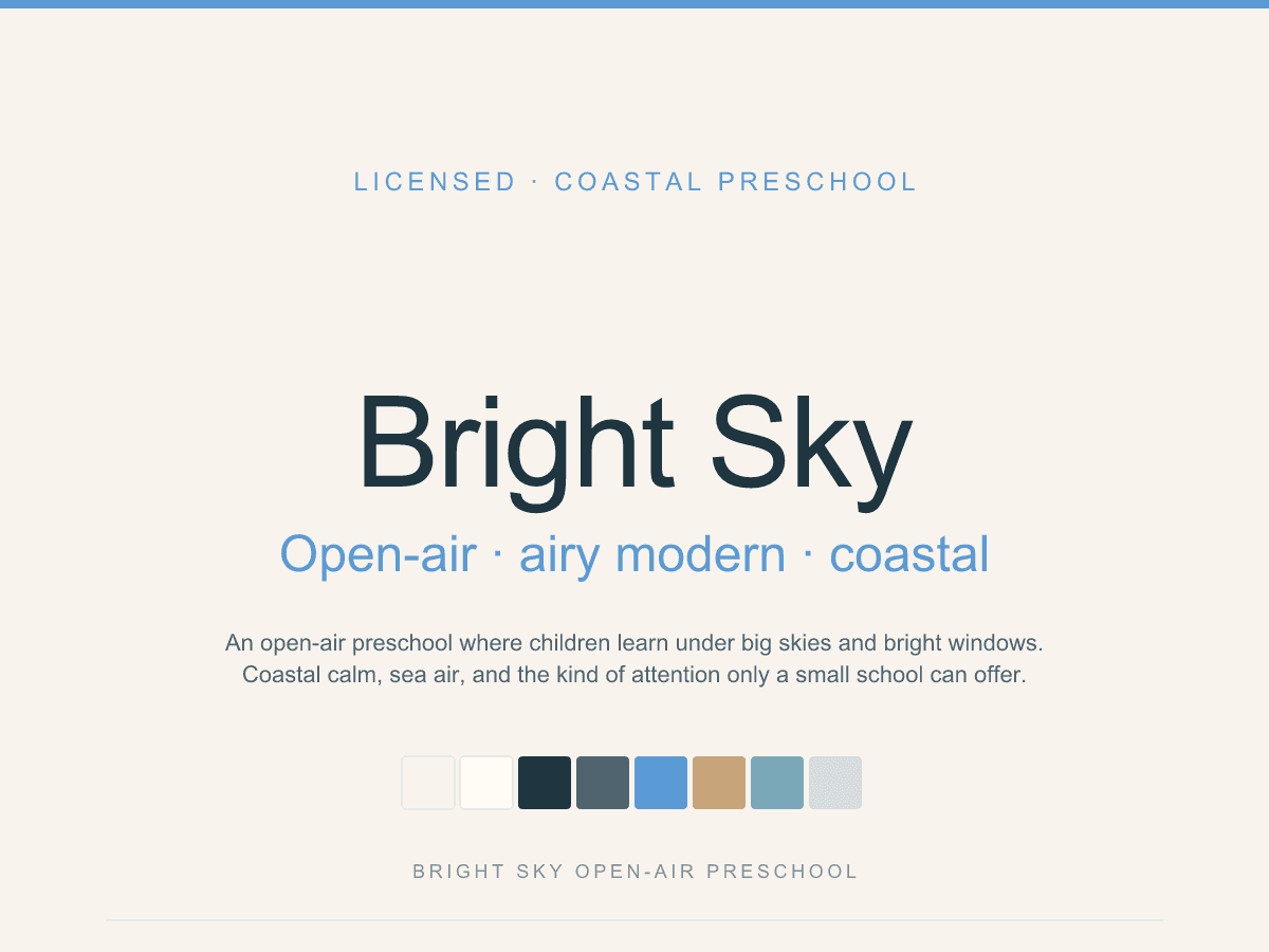 Bright Sky template preview